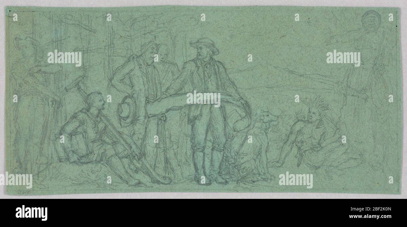 Native americans background sketch hi-res stock photography and images ...