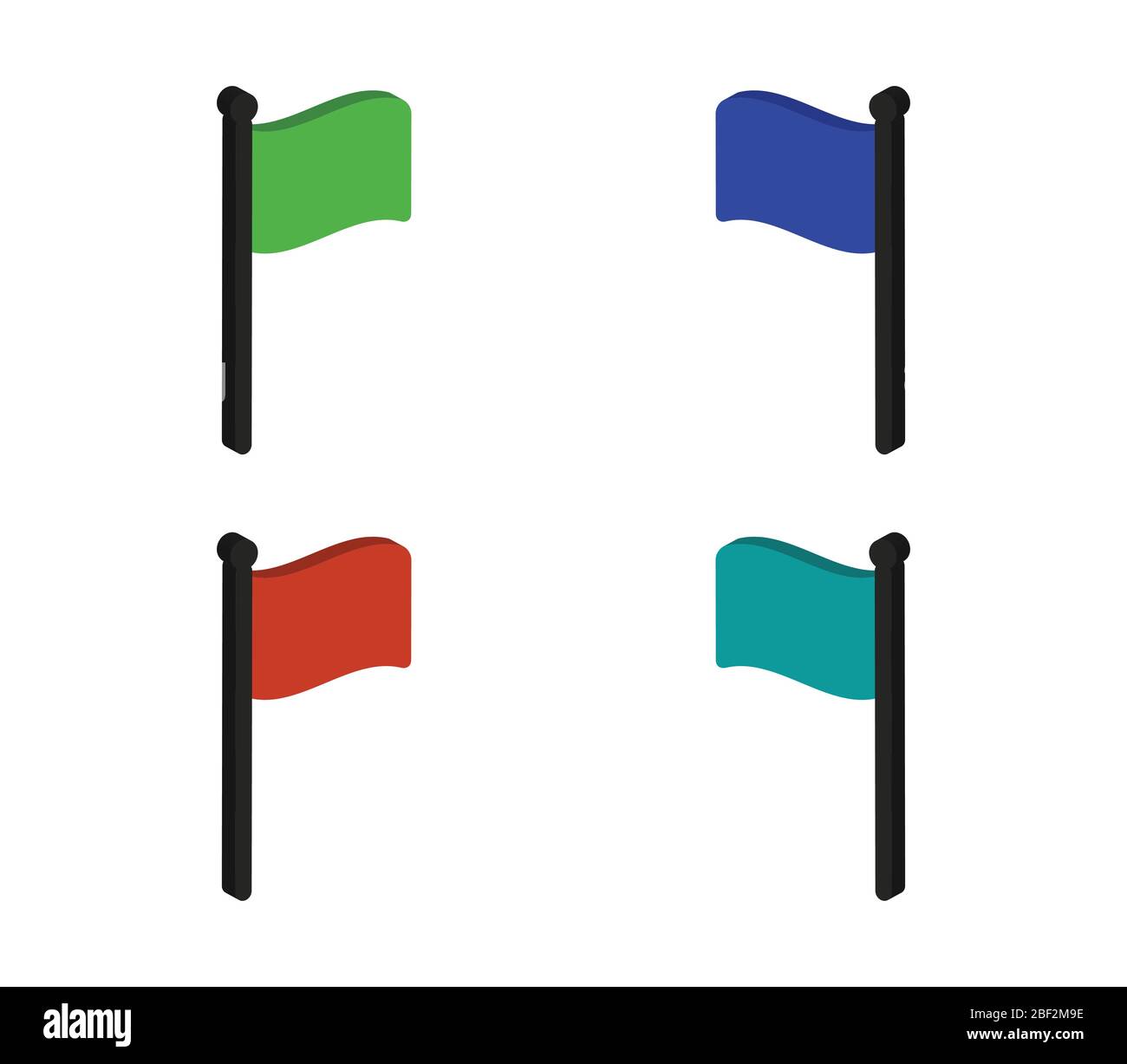 flag icon illustrated in vector on white background Stock Vector Image ...