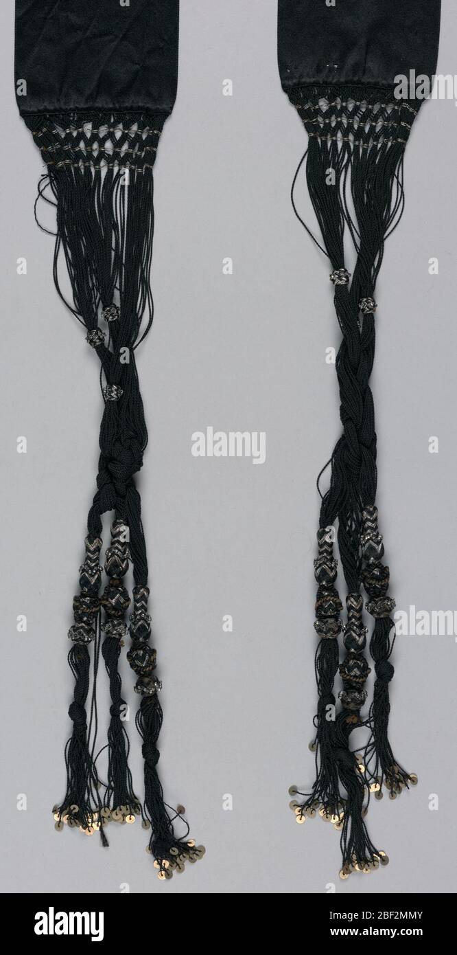 black satin ribbon belt