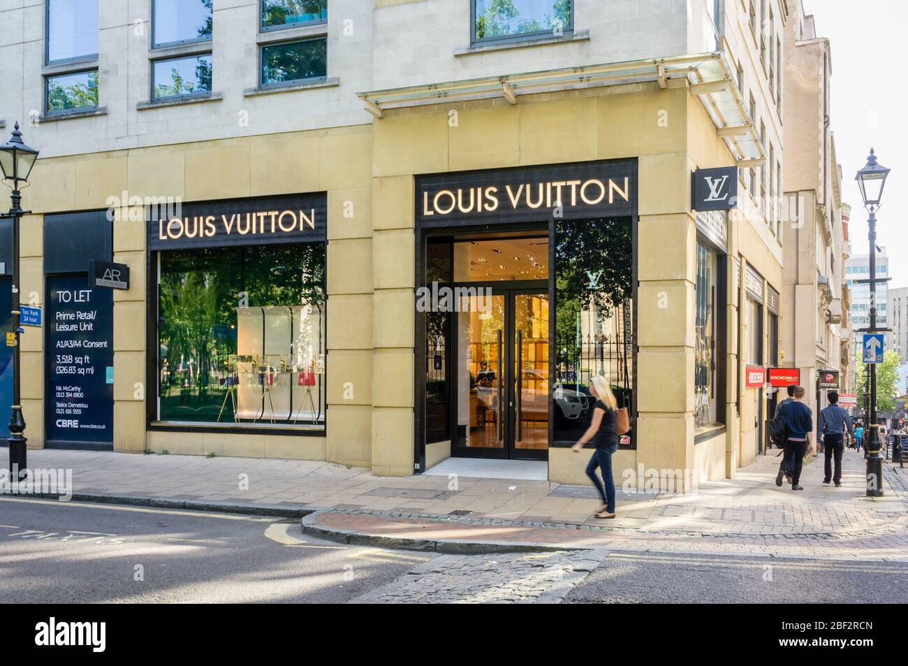 Louis Vuitton store exterior, Brimingham, West Midlands, England, GB, UK Stock Photo