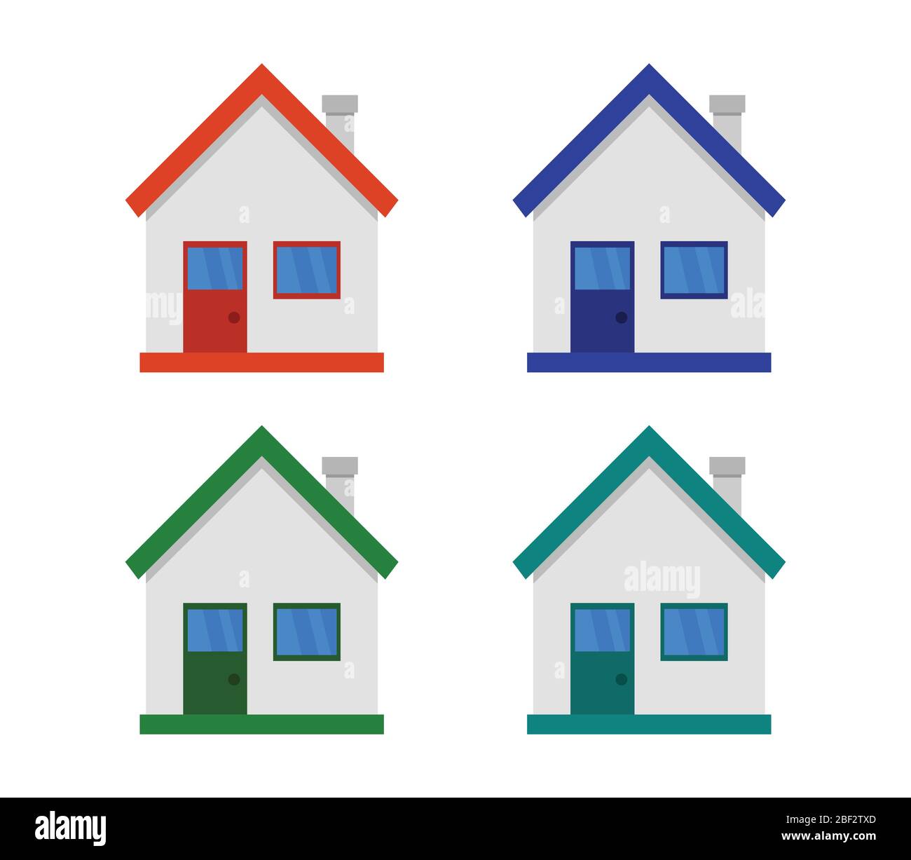 house icon illustrated in vector on white background Stock Vector Image ...
