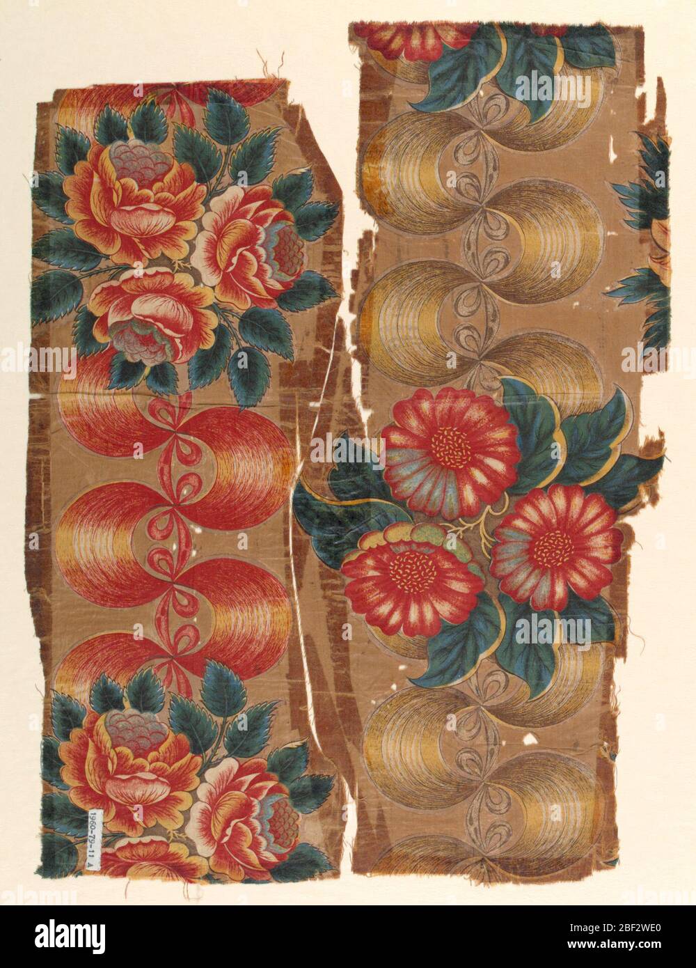 Forest Green Chintz Pattern Digitally Printed on Halley Silk