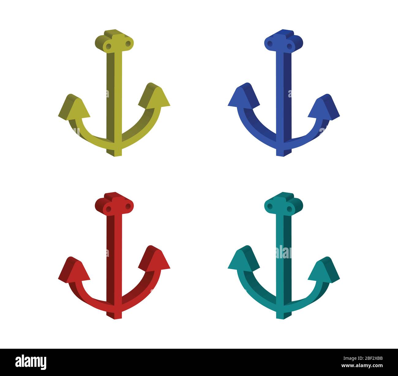 anchor icon illustrated in vector on white background Stock Vector ...
