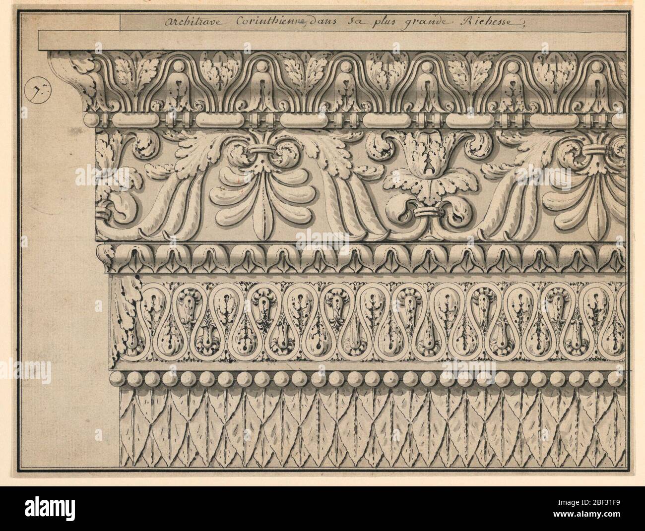 Design for an architrave Stock Photo - Alamy