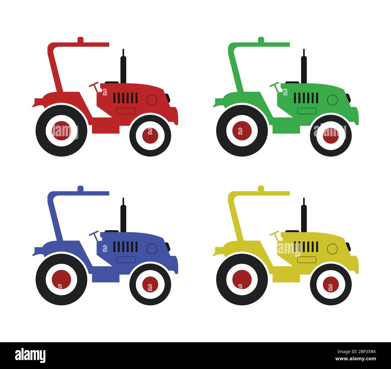 tractor icon illustrated in vector on white background Stock Vector ...