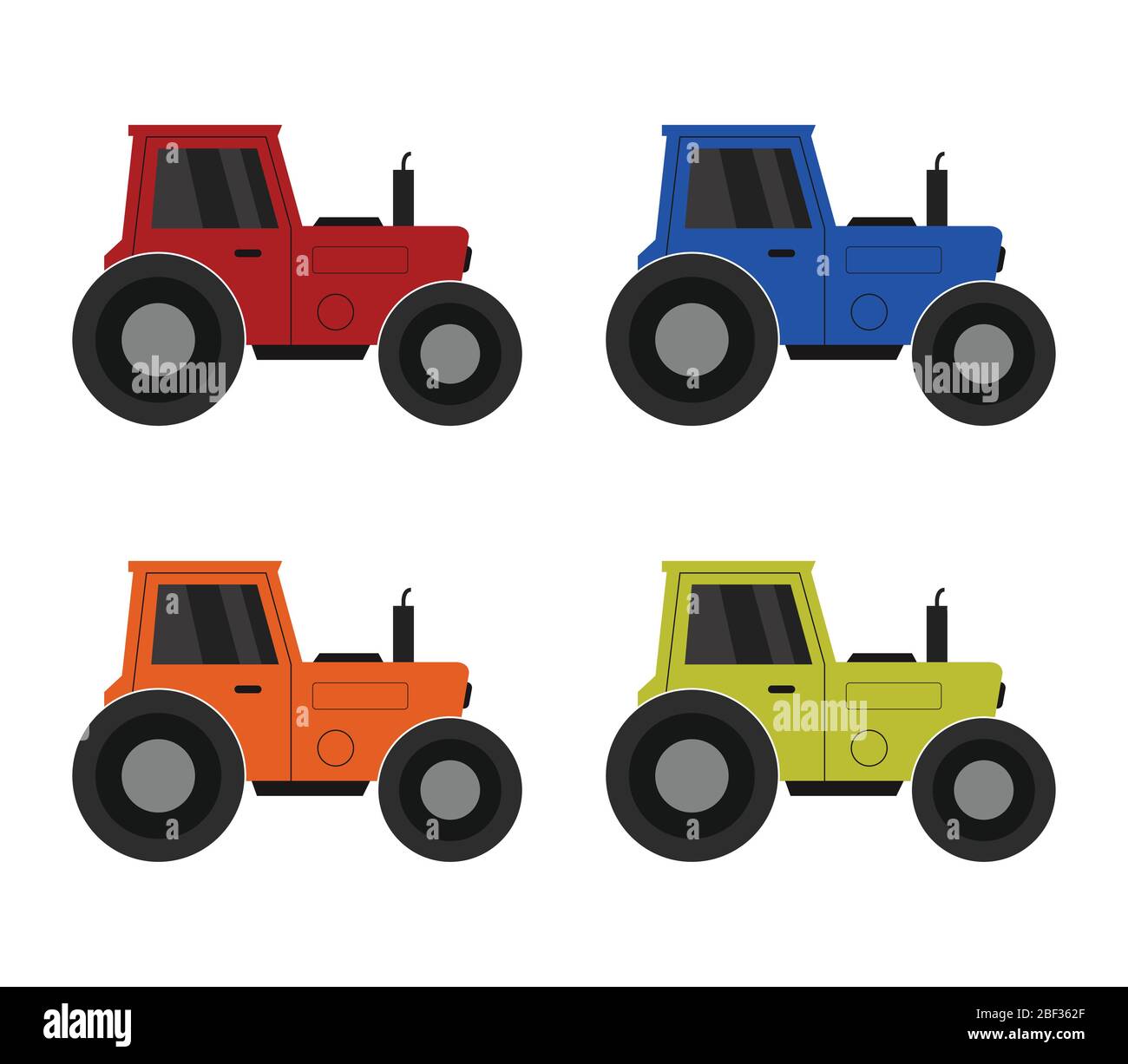 tractor icon illustrated in vector on white background Stock Vector ...