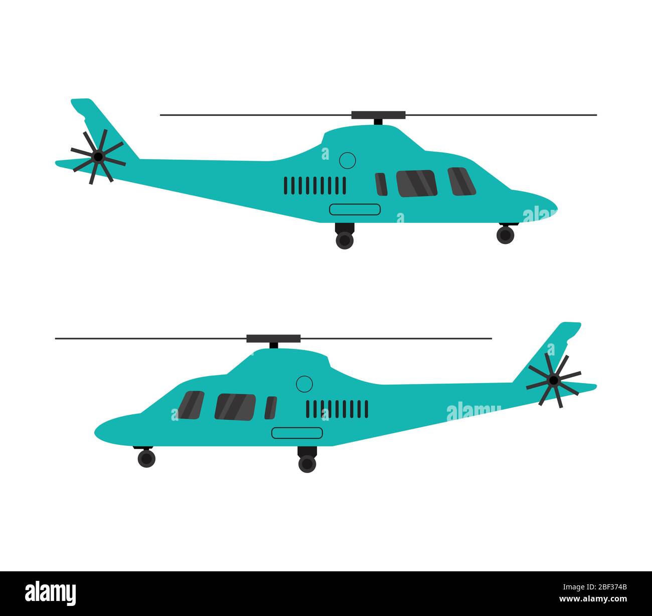 helicopter icon illustrated in vector on white background Stock Vector