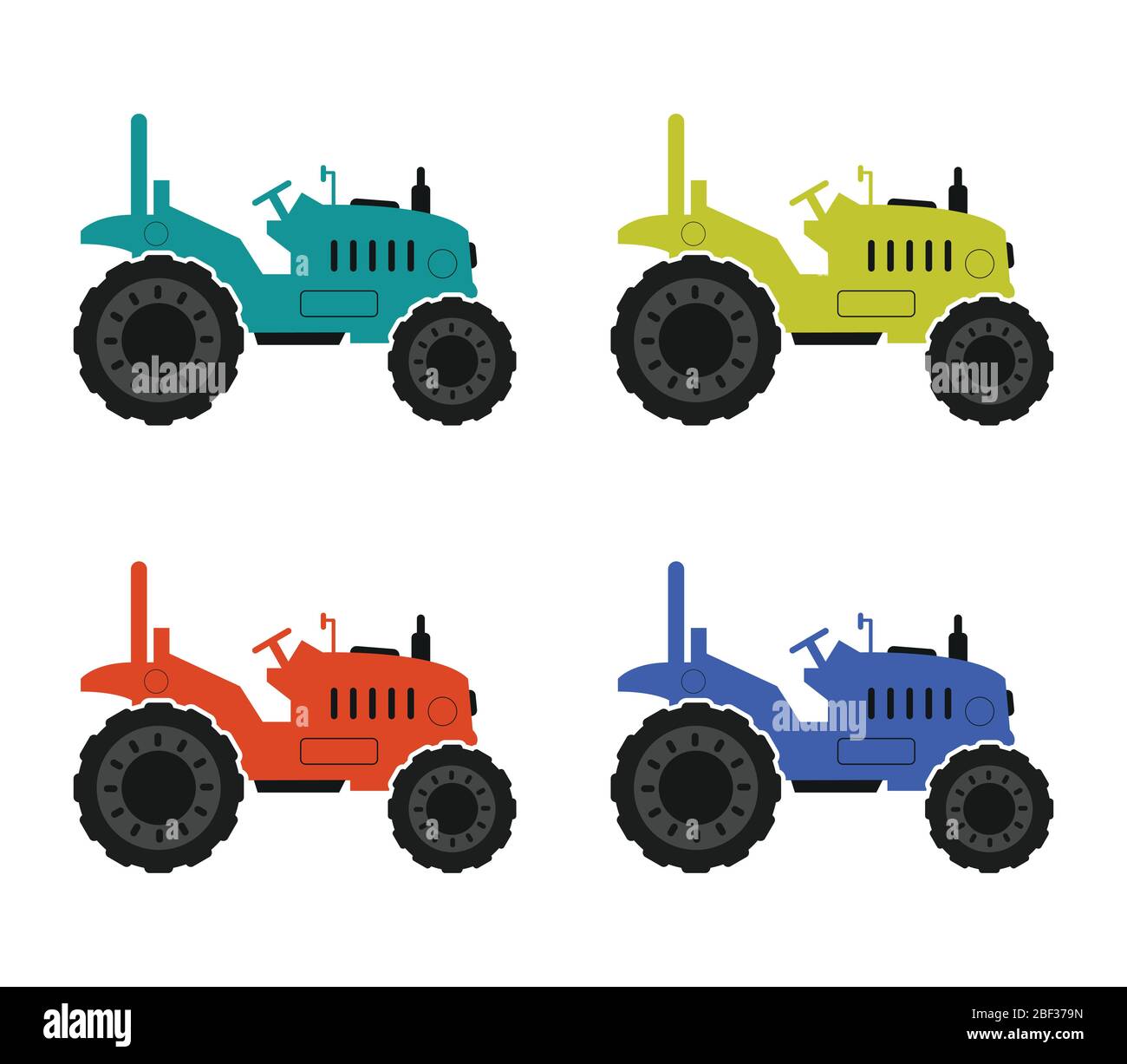 tractor icon illustrated in vector on white background Stock Vector ...