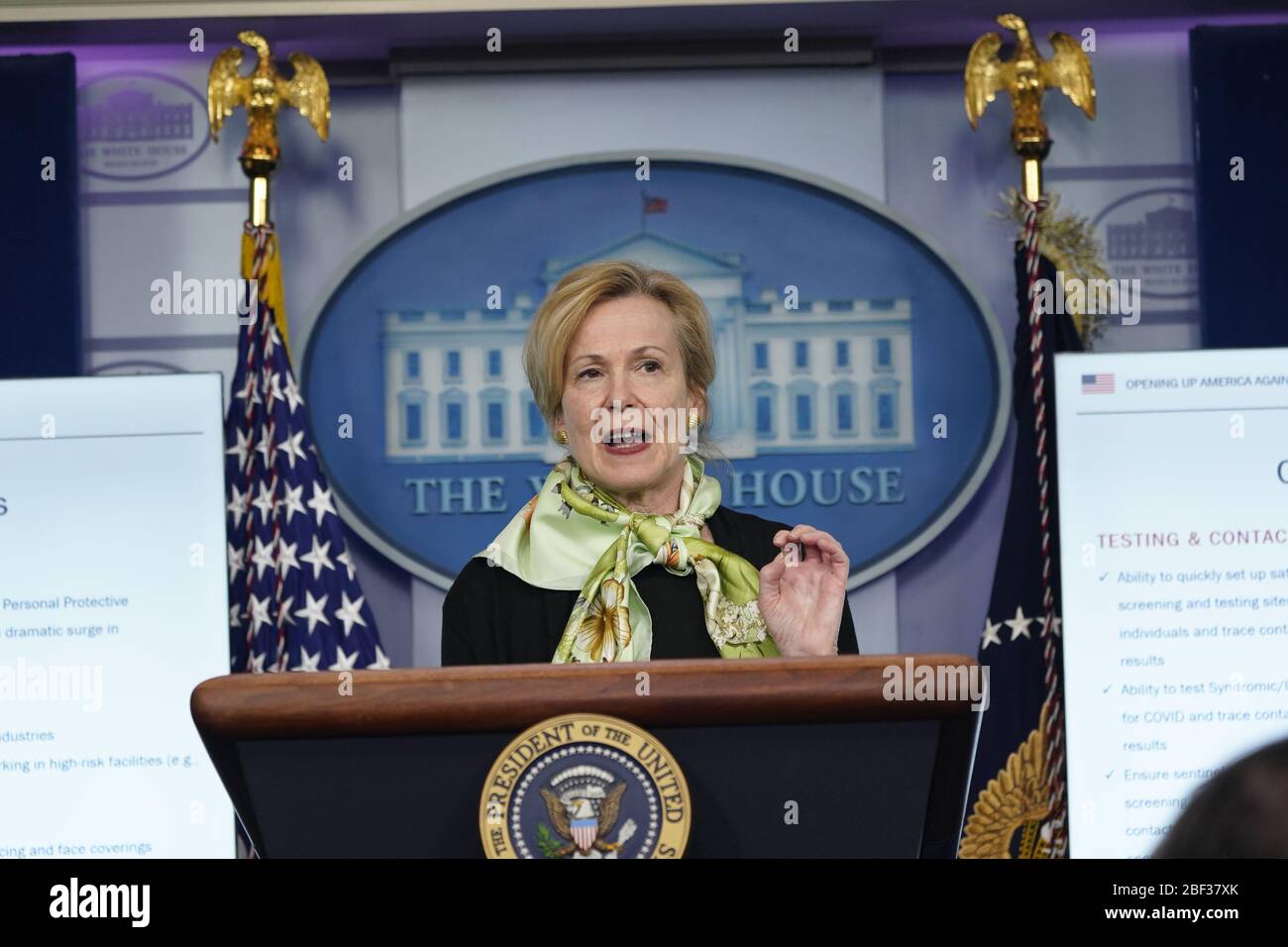 Dr. Deborah L. Birx, White House Coronavirus Response Coordinator ...