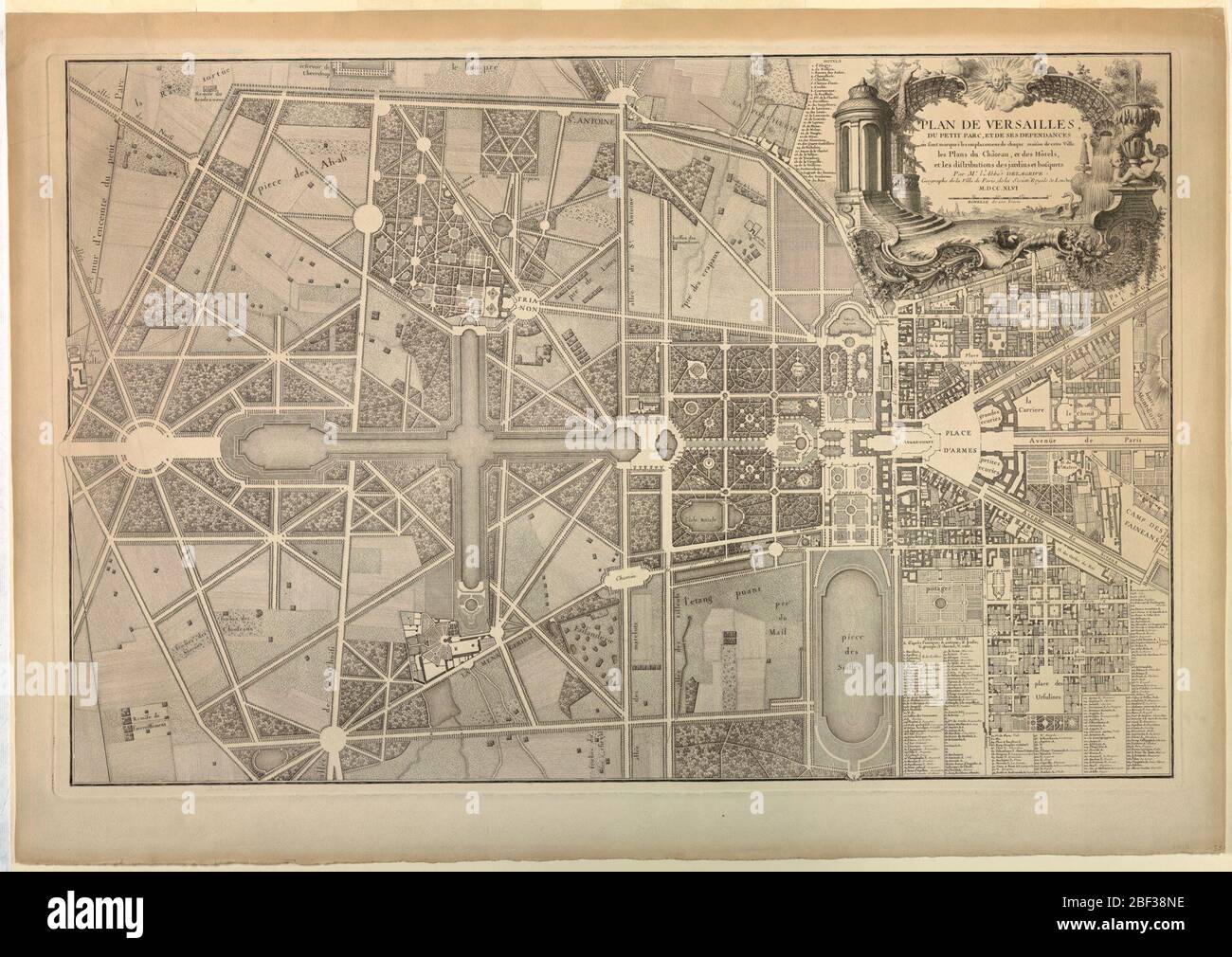 Versailles Map of the gardens & parc