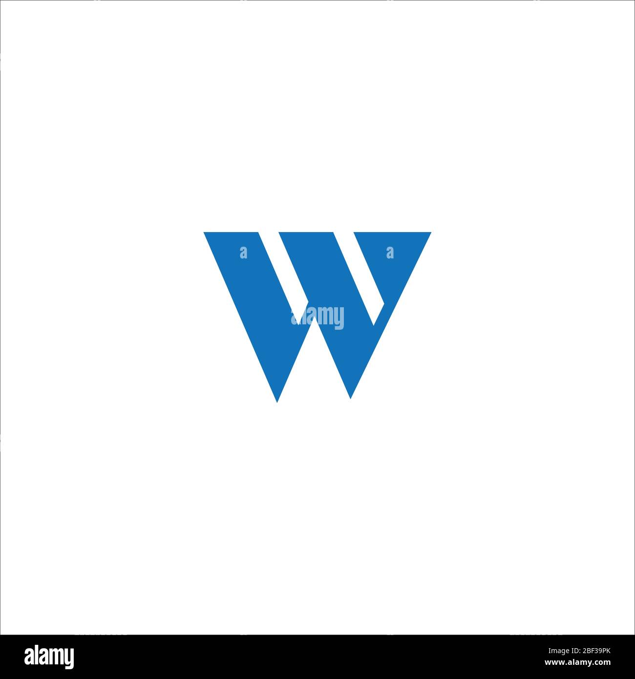 Initial letter w logo vector design template Stock Vector Image & Art ...