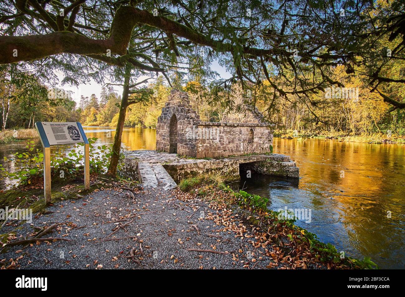 Monk's Fishing house ruin Cong County Mayo Ireland Stock Photo