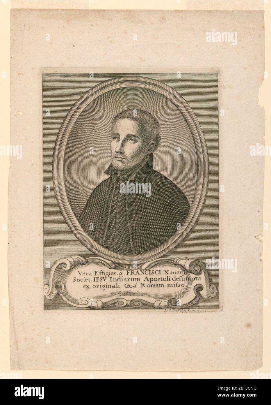 Portrait of S Francesco Xavier 15061552. Half-length portrait in three ...