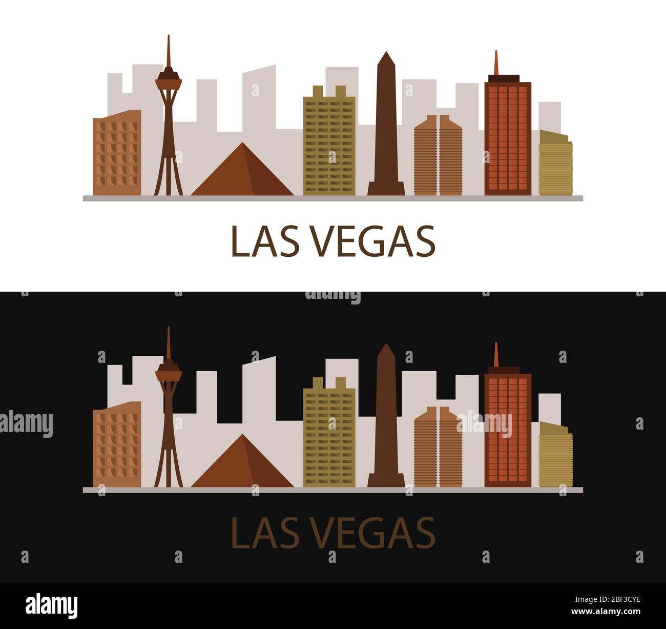 Las Vegas icon illustrated in vector on white background Stock Vector ...