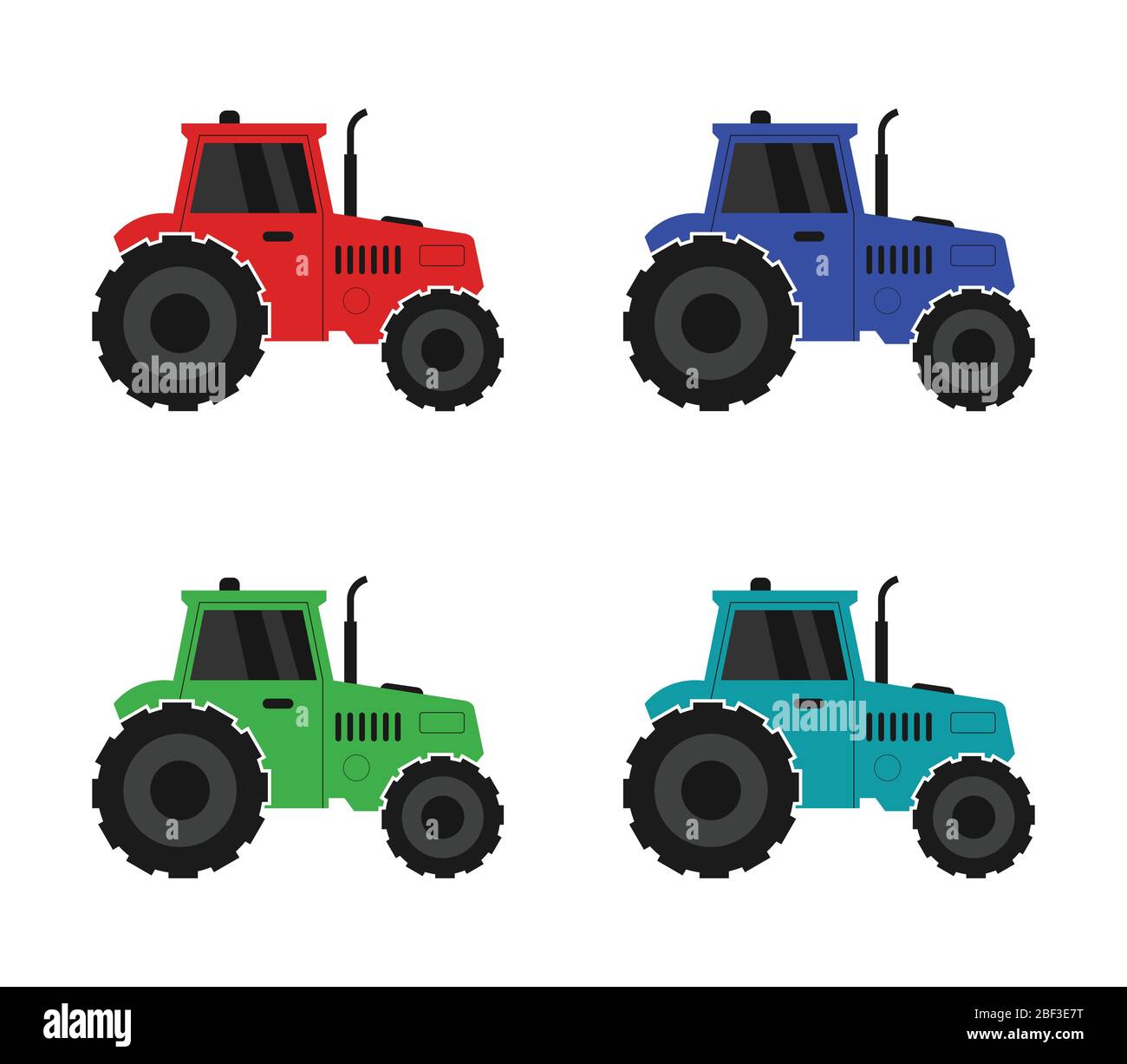 tractor icon illustrated in vector on white background Stock Vector ...