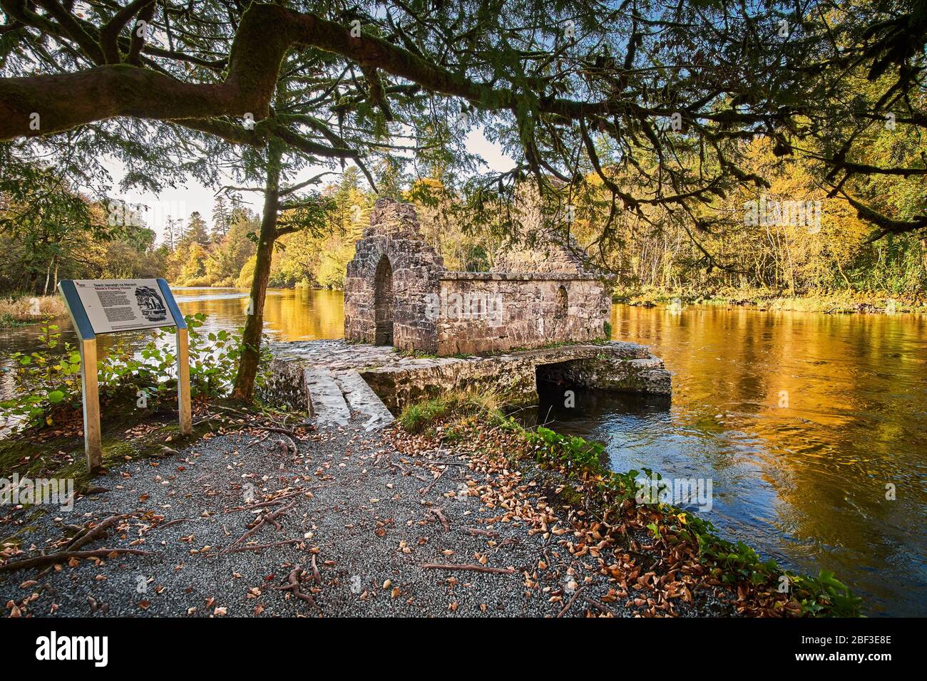 Monk's Fishing house ruin Cong County Mayo Ireland Stock Photo
