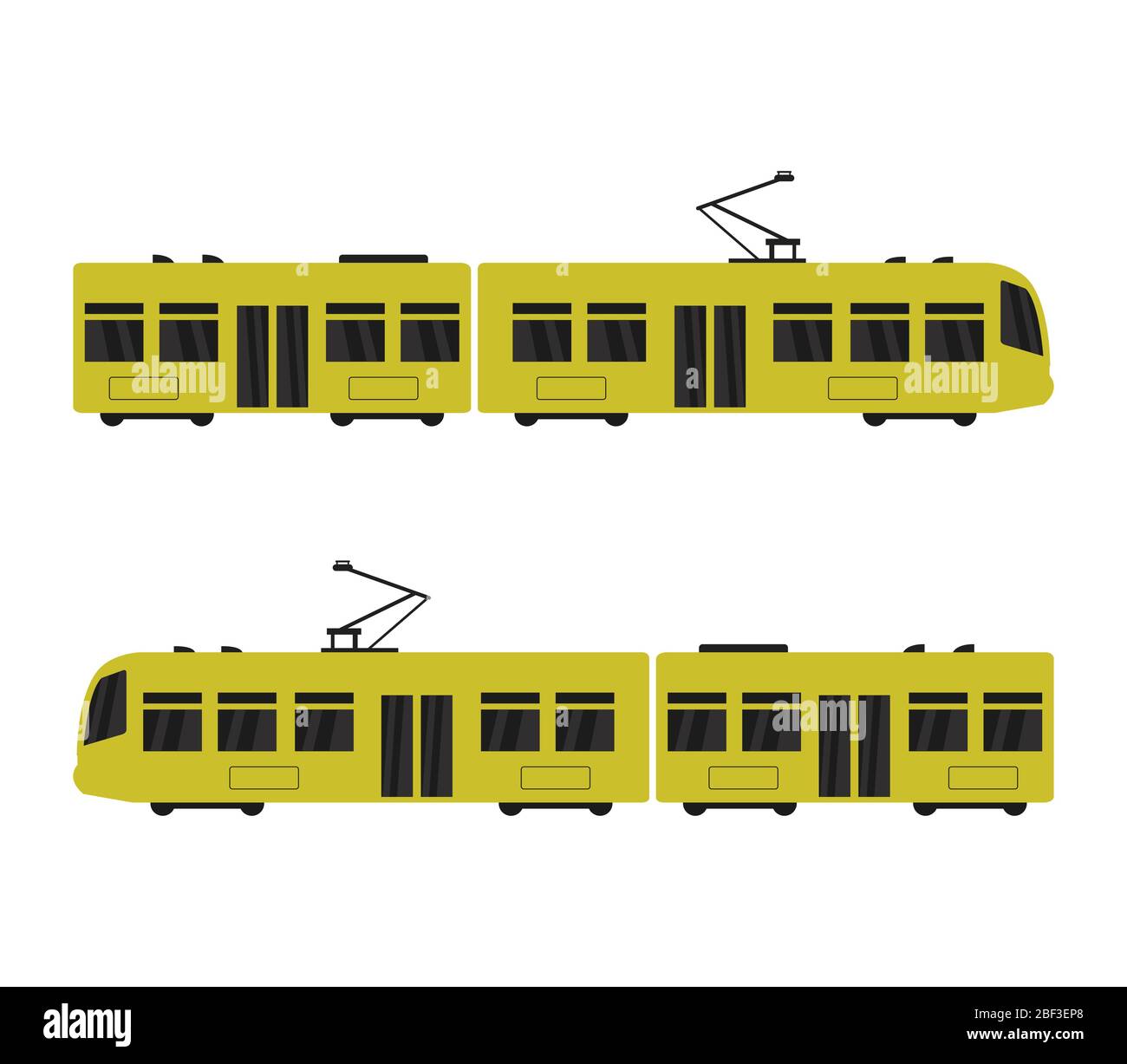 tram icon illustrated in vector on white background Stock Vector