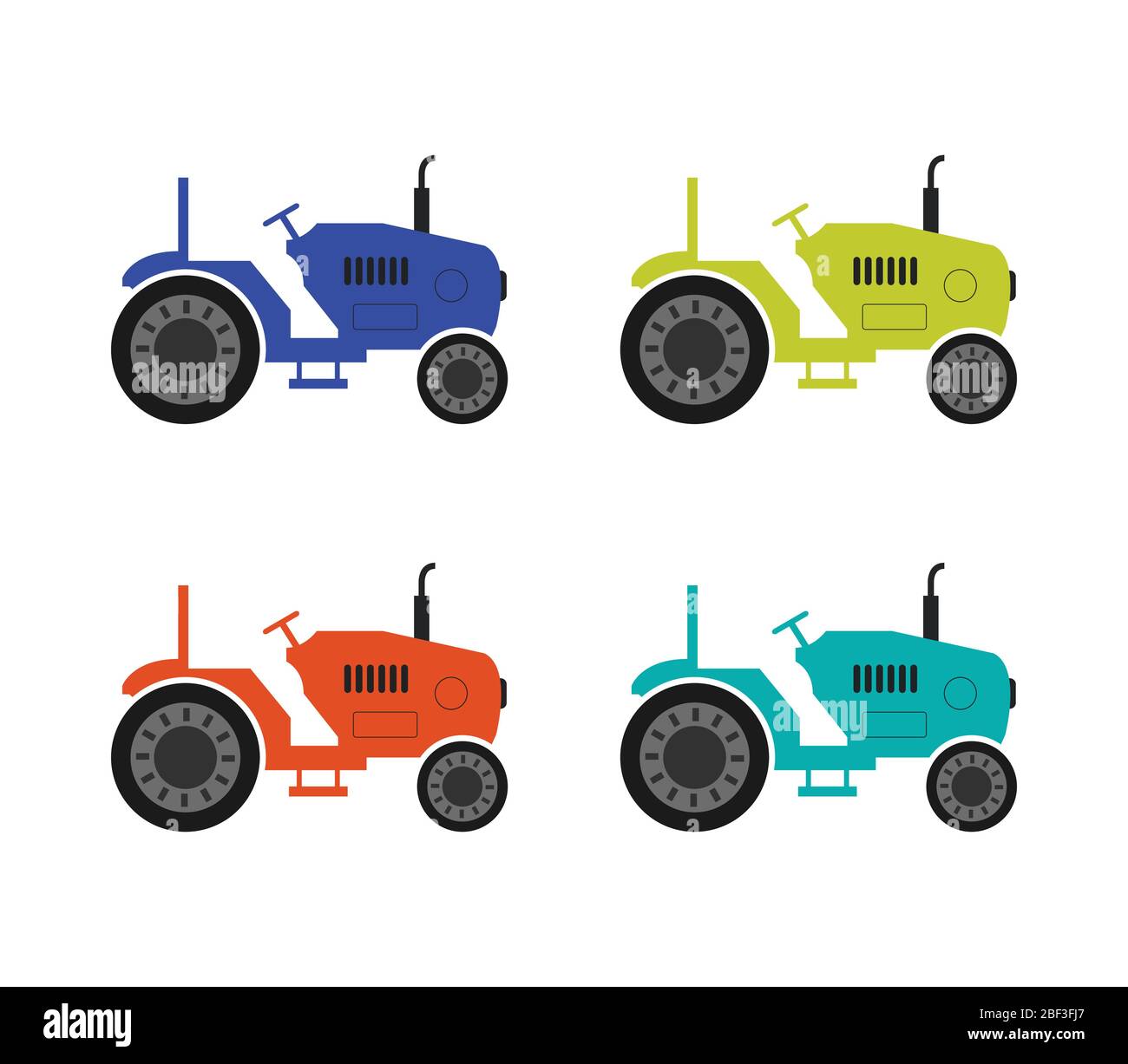 tractor icon illustrated in vector on white background Stock Vector ...