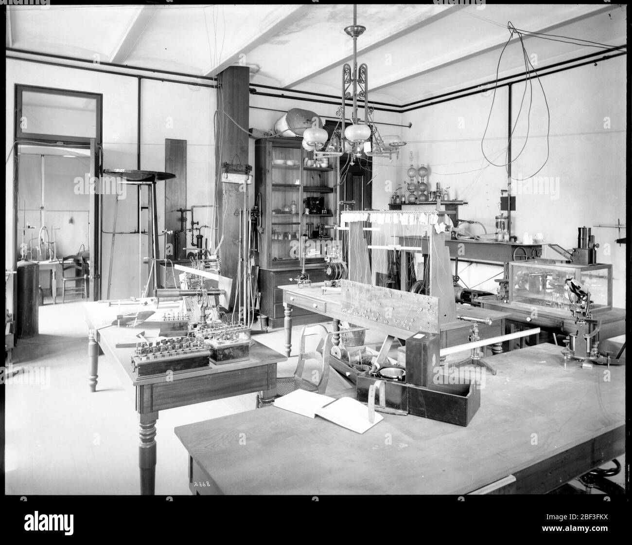 Electricity Laboratory. Also known as 3668.See also Record Unit 95, Box 38, Folder 9.Electricity Laboratory in one of the pavilions of the United States National Museum, now known as the Arts and Industries Building.Smithsonian Institution Archives, Acc. 11-006, Box 009, Image No. Stock Photo