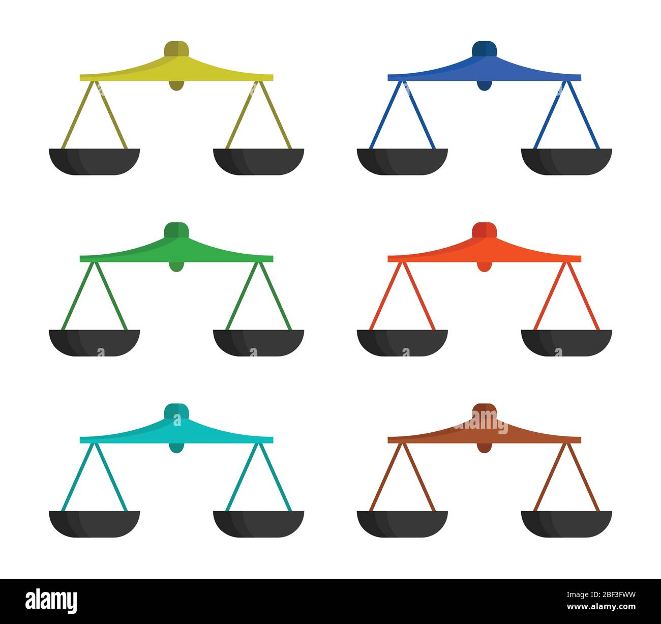 Libra icon illustrated in vector on white background Stock Vector