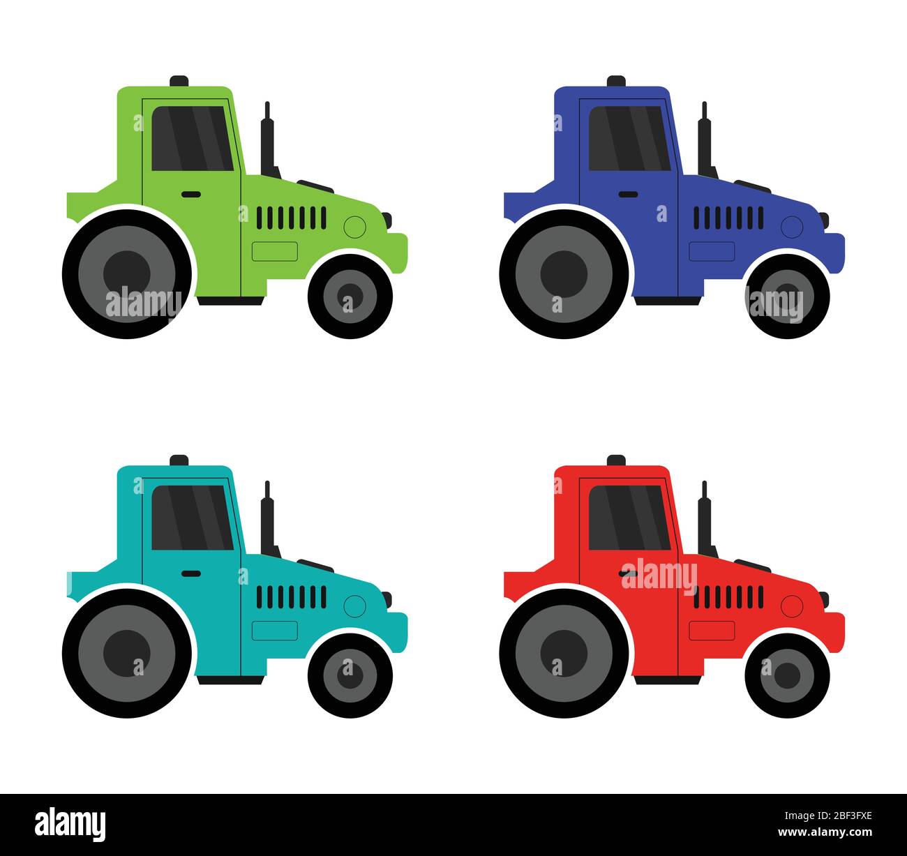 tractor icon illustrated in vector on white background Stock Vector ...