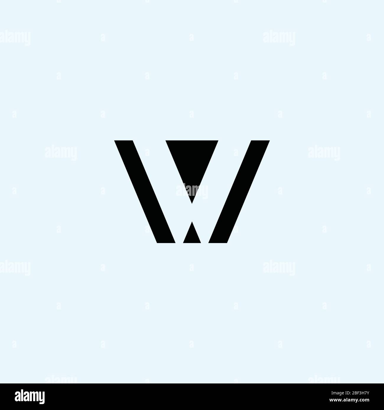 Initial letter w logo vector design template Stock Vector Image & Art ...