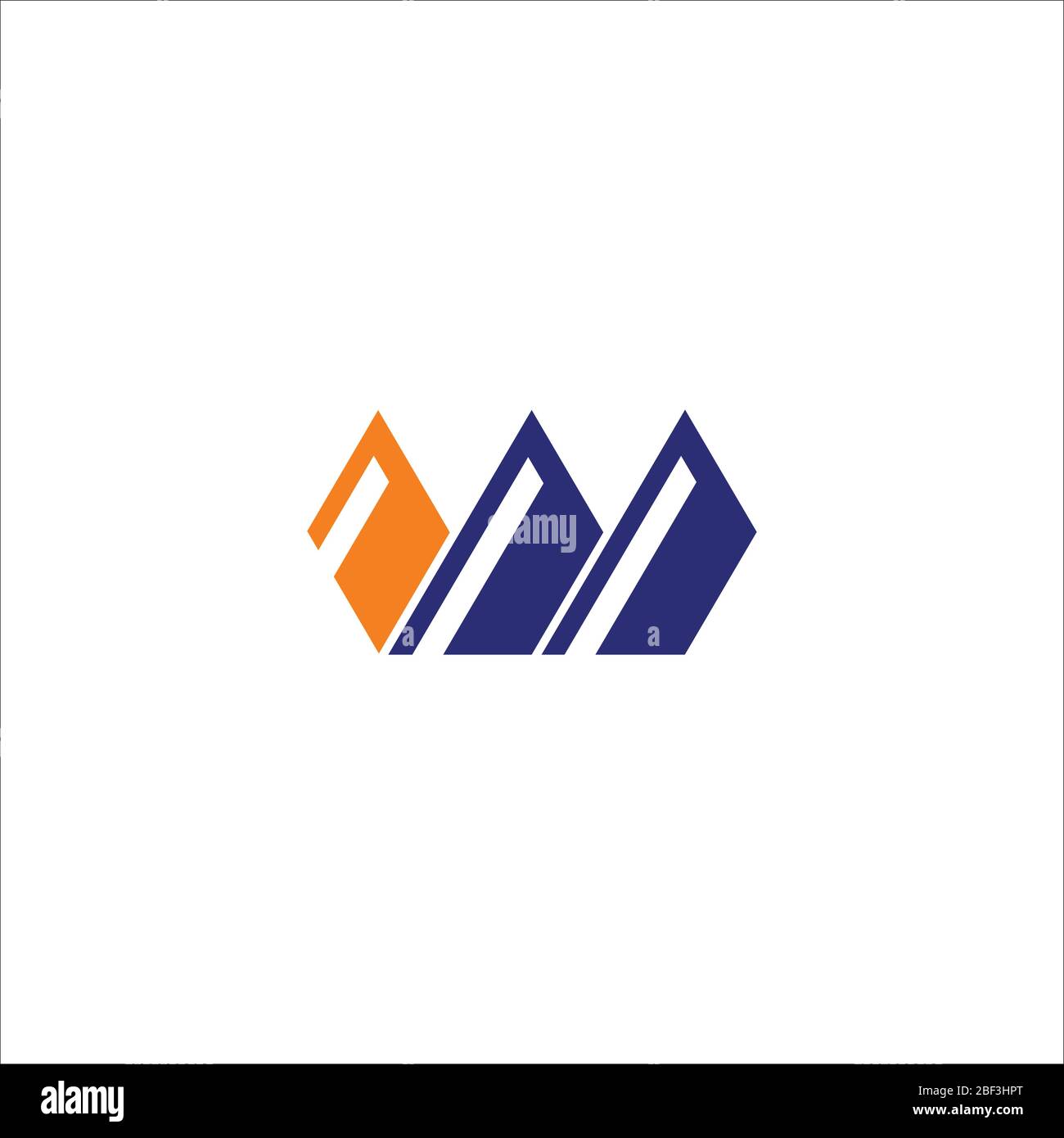 Initial letter w logo vector design template Stock Vector