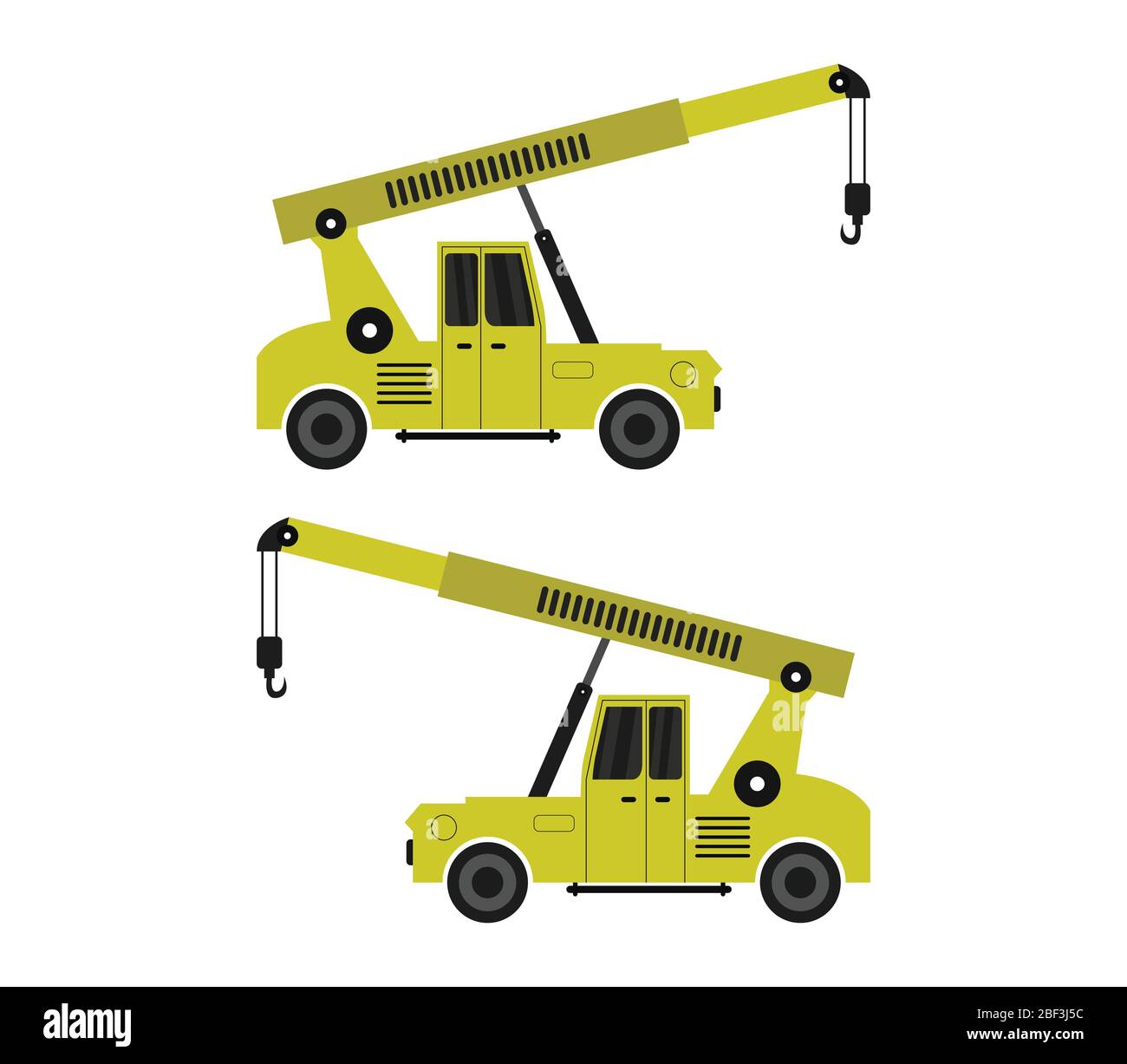 crane icon illustrated in vector on white background Stock Vector