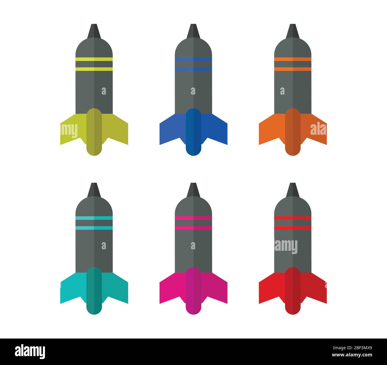 bomb icon illustrated in vector on white background Stock Vector