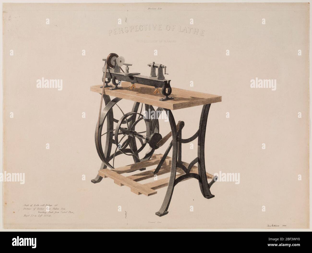 Perspective of Lathe. M. Knoedler & Co., New York, to 1961NATIONAL