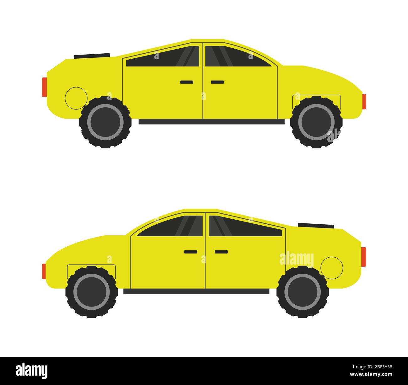 car icon illustrated in vector on white background Stock Vector Image ...