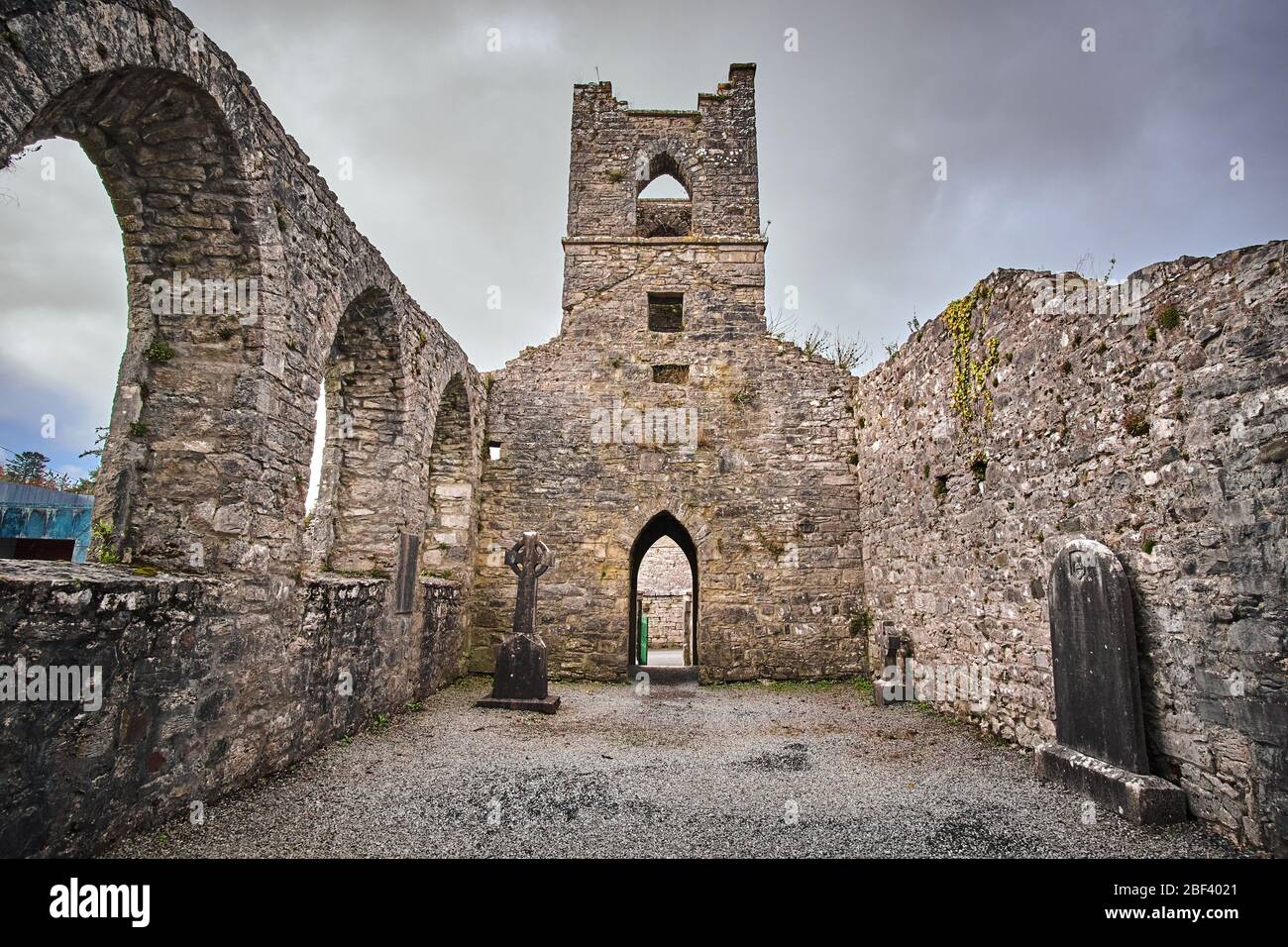 The Cong Abbey ruing in Cong, County Mayo, Connemara, Republic of Ireland Stock Photo