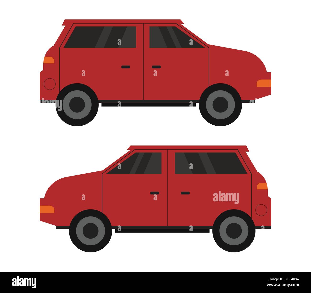car icon illustrated in vector on white background Stock Vector Image ...