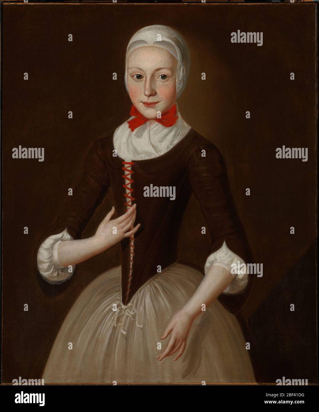Young Moravian Girl. This girl's flushed cheeks, bright eyes, and graceful gestures hint at a