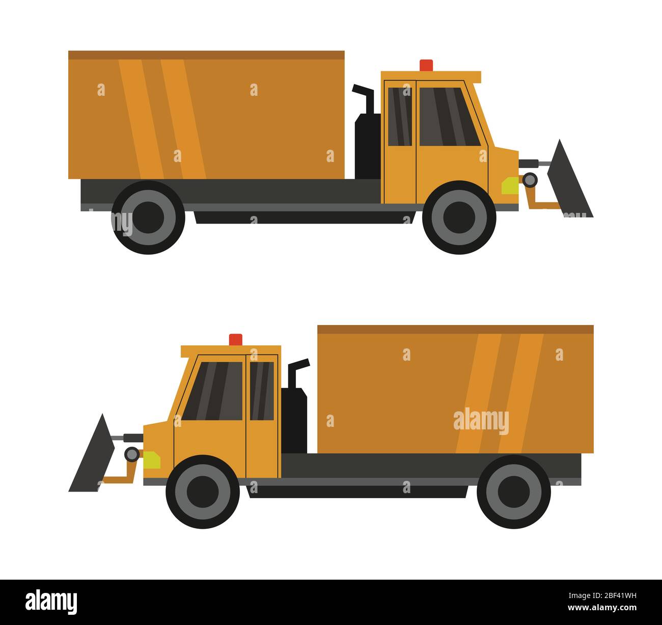 snowplow icon illustrated in vector on white background Stock Vector