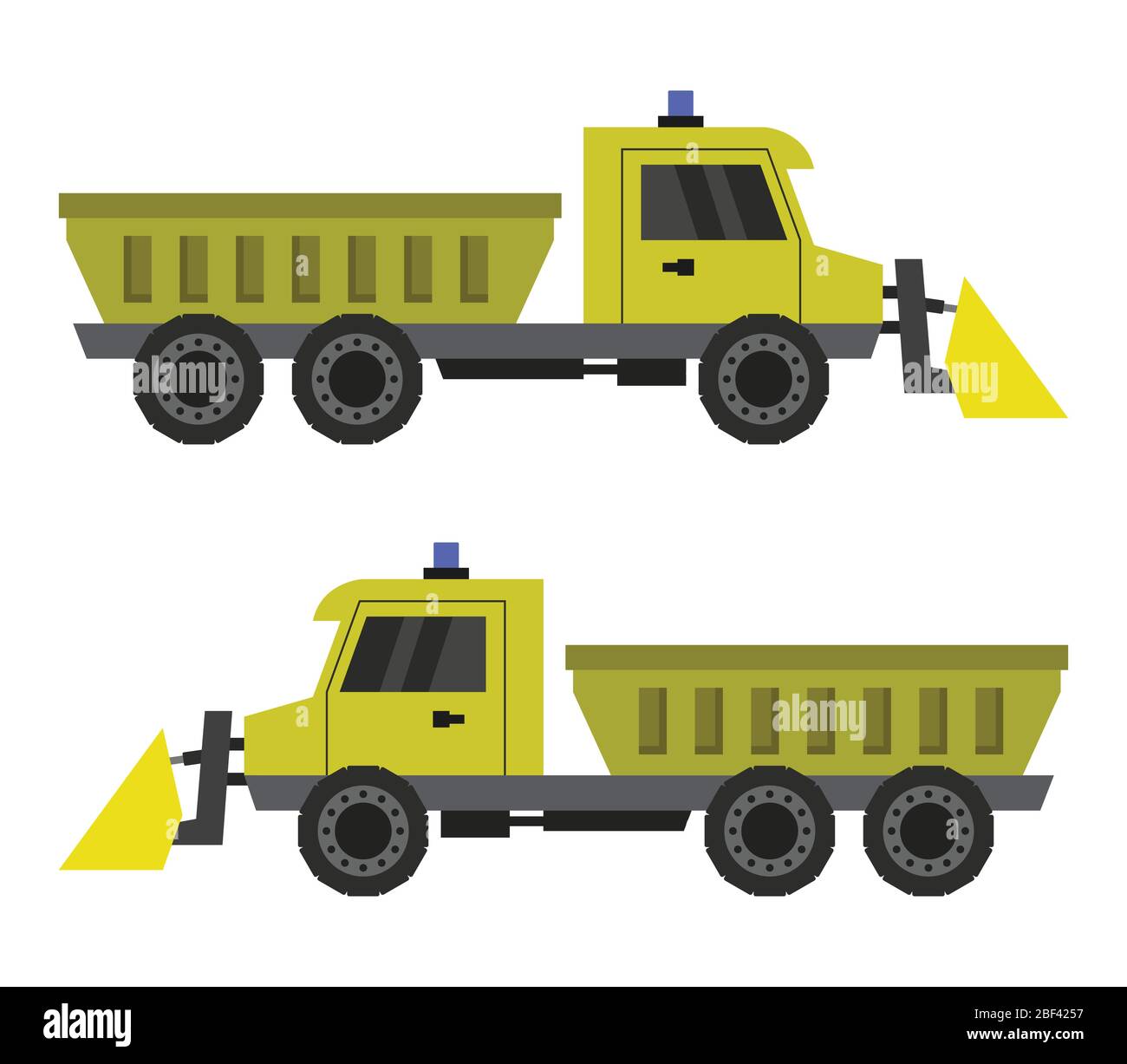 snowplow icon illustrated in vector on white background Stock Vector