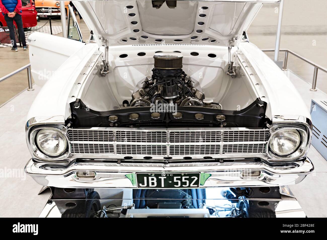 Automobiles /   Australian made 1964 Ford Falcon XM Futura Coupe displayed at a motor show in Melbourne Victoria Australia. Stock Photo