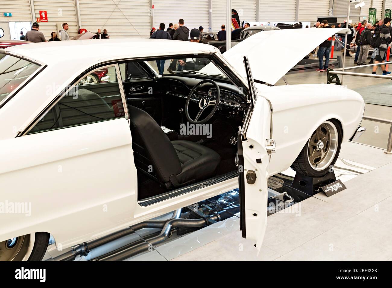 Automobiles /   Australian made 1964 Ford Falcon XM Futura Coupe displayed at a motor show in Melbourne Victoria Australia. Stock Photo