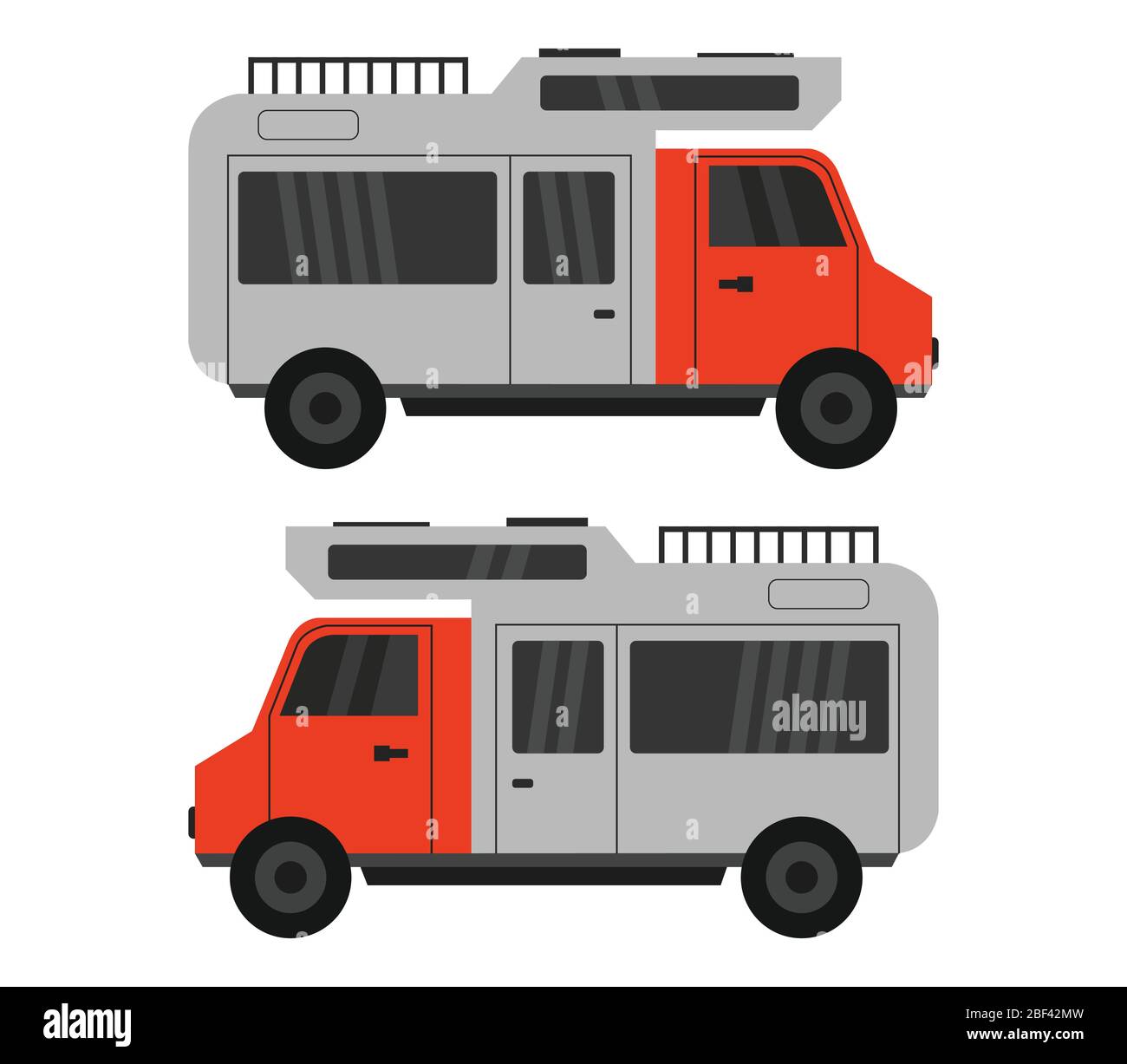 camper icon illustrated in vector on white background Stock Vector ...