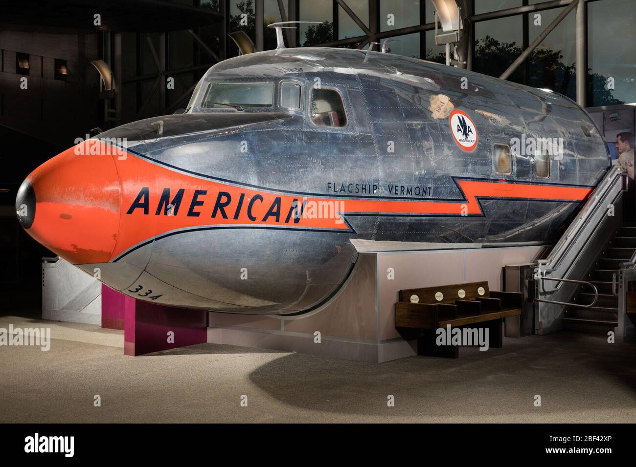 Douglas DC7. Forward fuselage only.Douglas DC-7The Douglas DC-7 was an advanced development of theDC-6B piston-engine airliner. Stock Photo