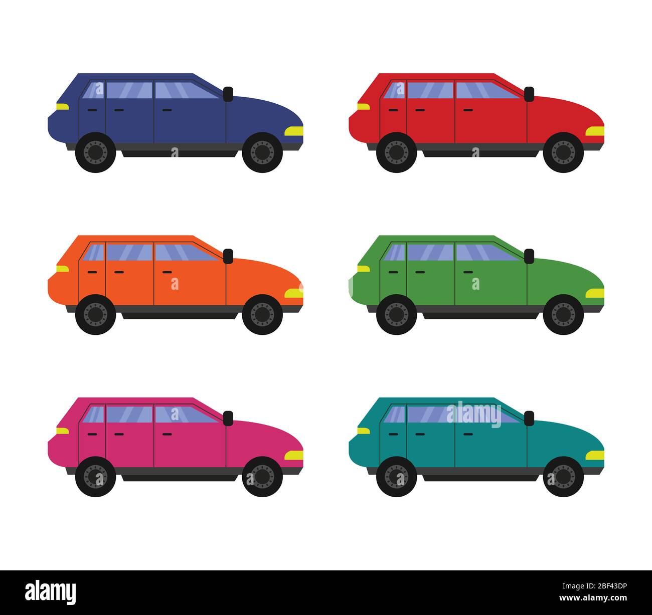 car icon illustrated in vector on white background Stock Vector Image ...