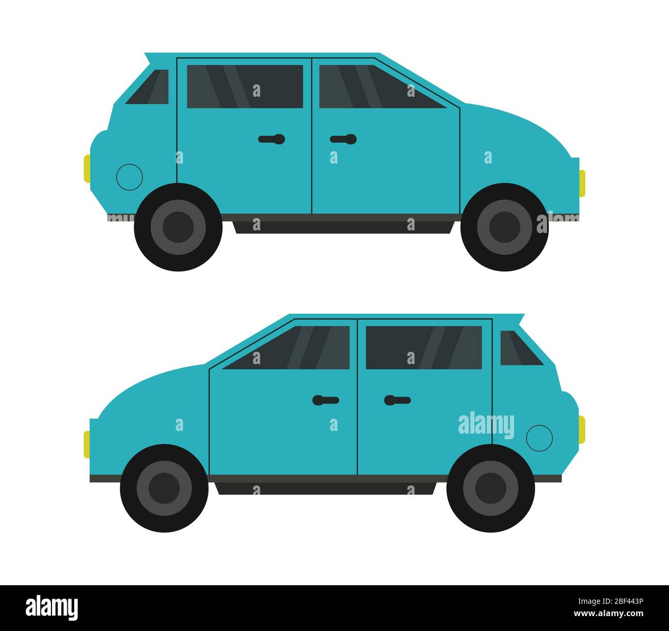 car icon illustrated in vector on white background Stock Vector Image ...