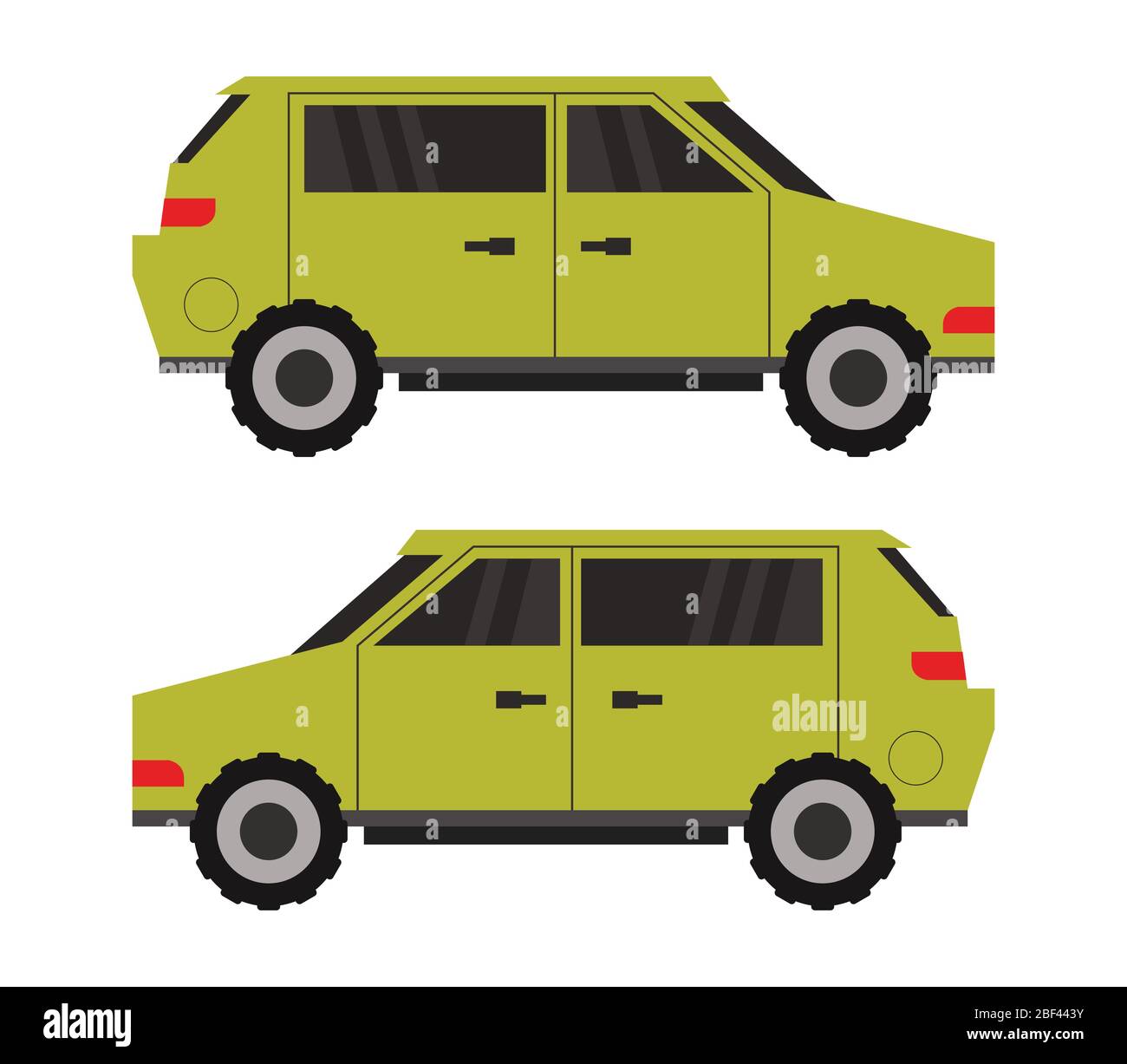 car icon illustrated in vector on white background Stock Vector Image ...