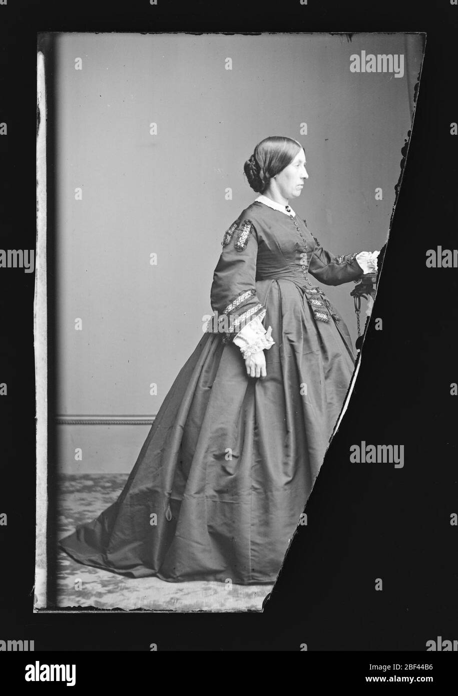 Mrs Ulysses S Julia Dent Grant. Stock Photo
