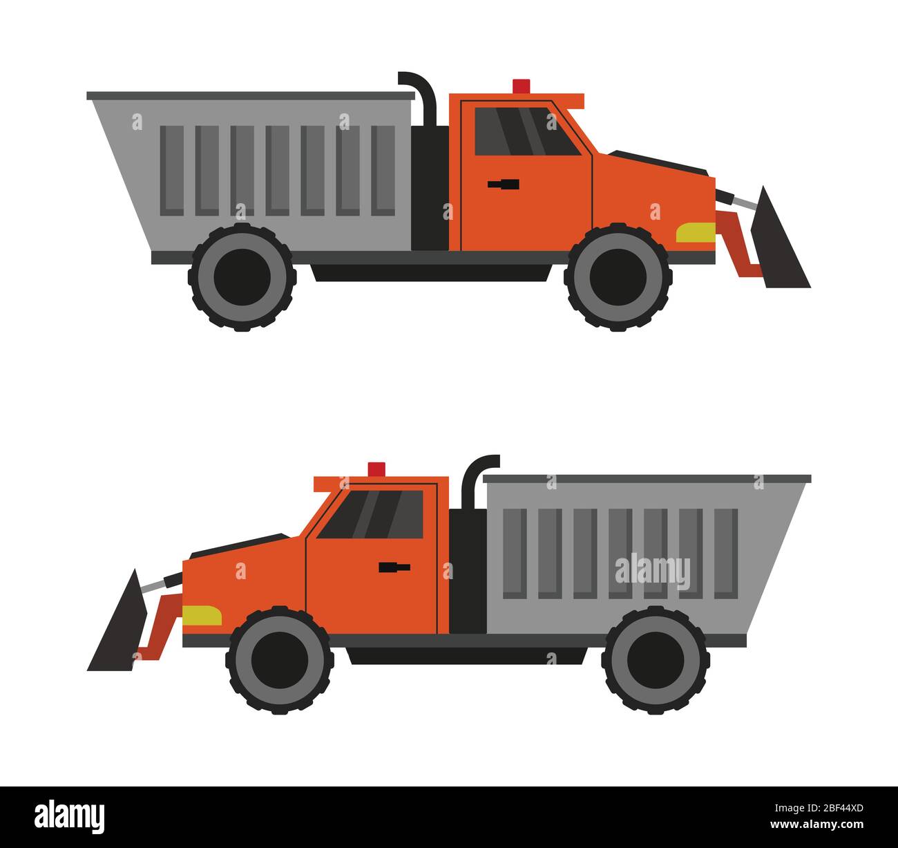 snowplow icon illustrated in vector on white background Stock Vector