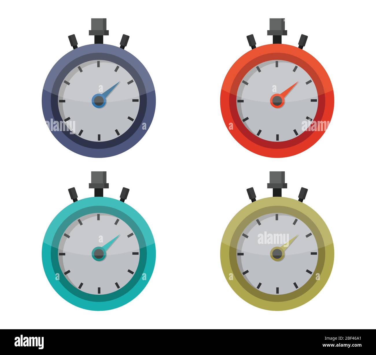 stopwatch icon illustrated in vector on white background Stock Vector ...