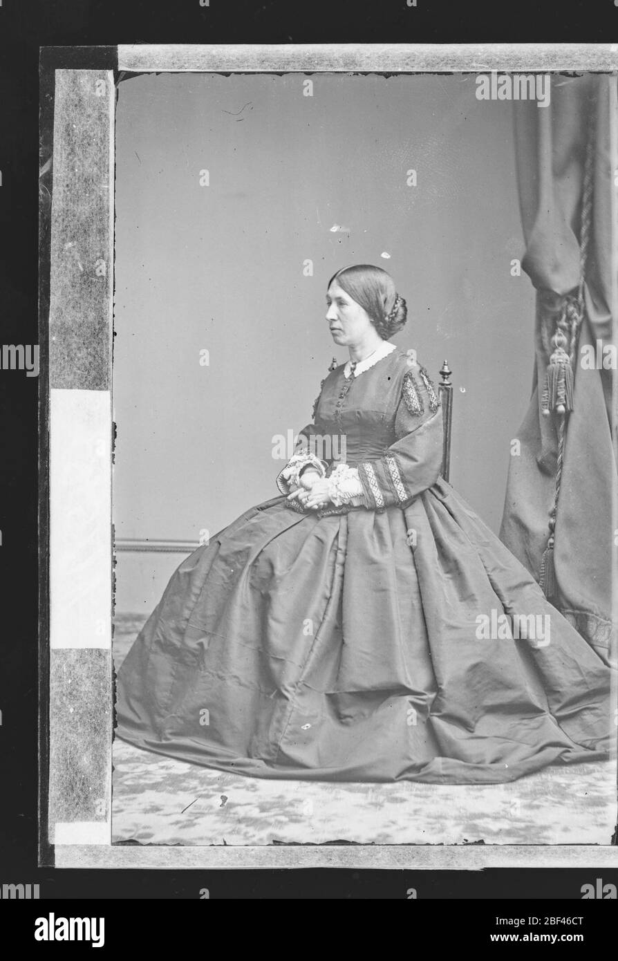 Mrs Ulysses S Grant Julia Dent. Stock Photo