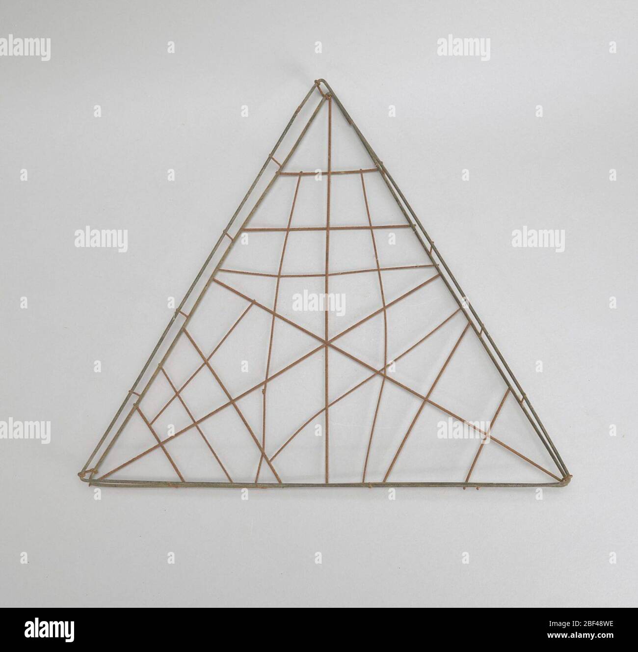Wire frame triangle solid. It was common for social or business ...