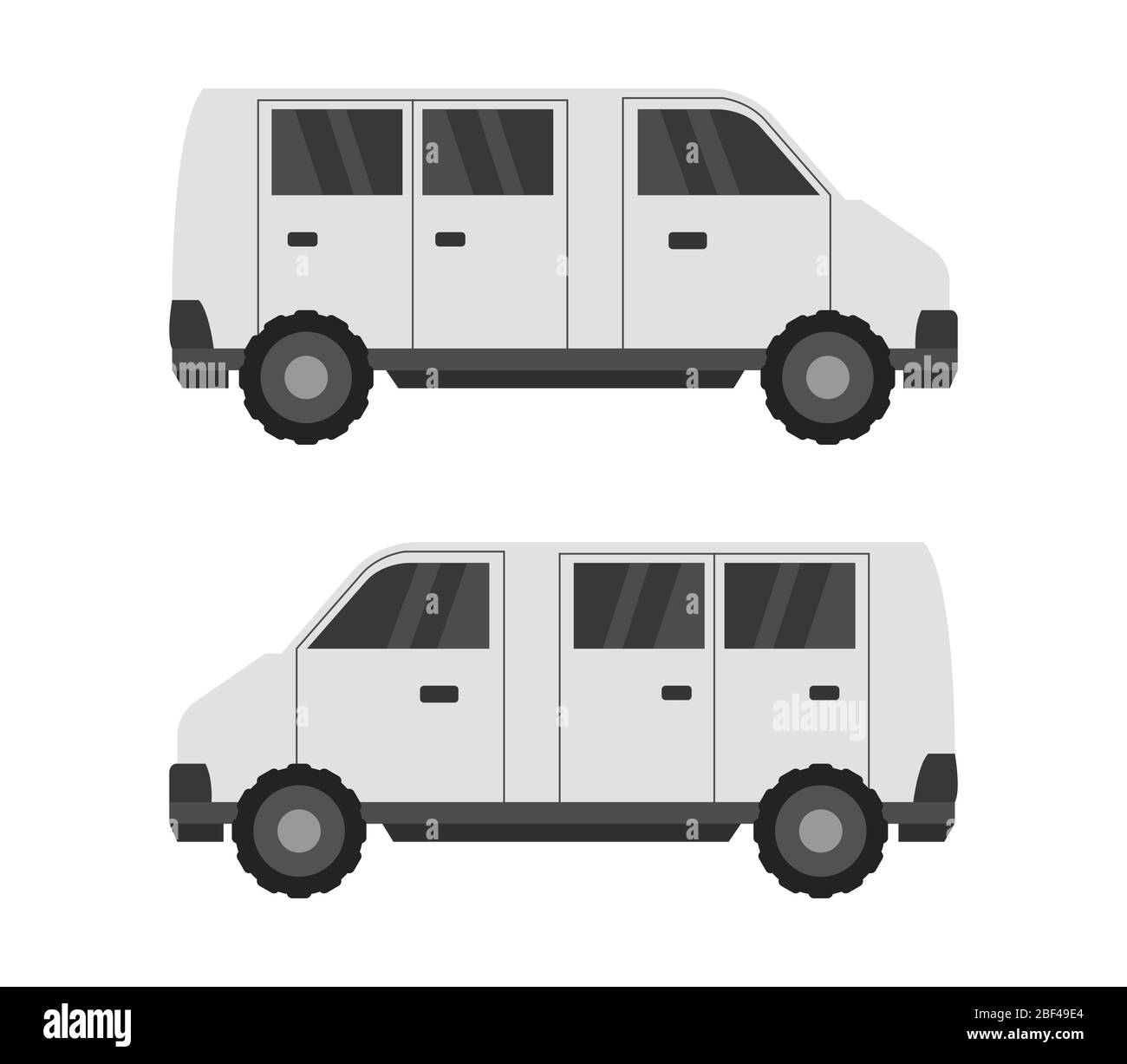 van icon illustrated in vector on white background Stock Vector Image ...