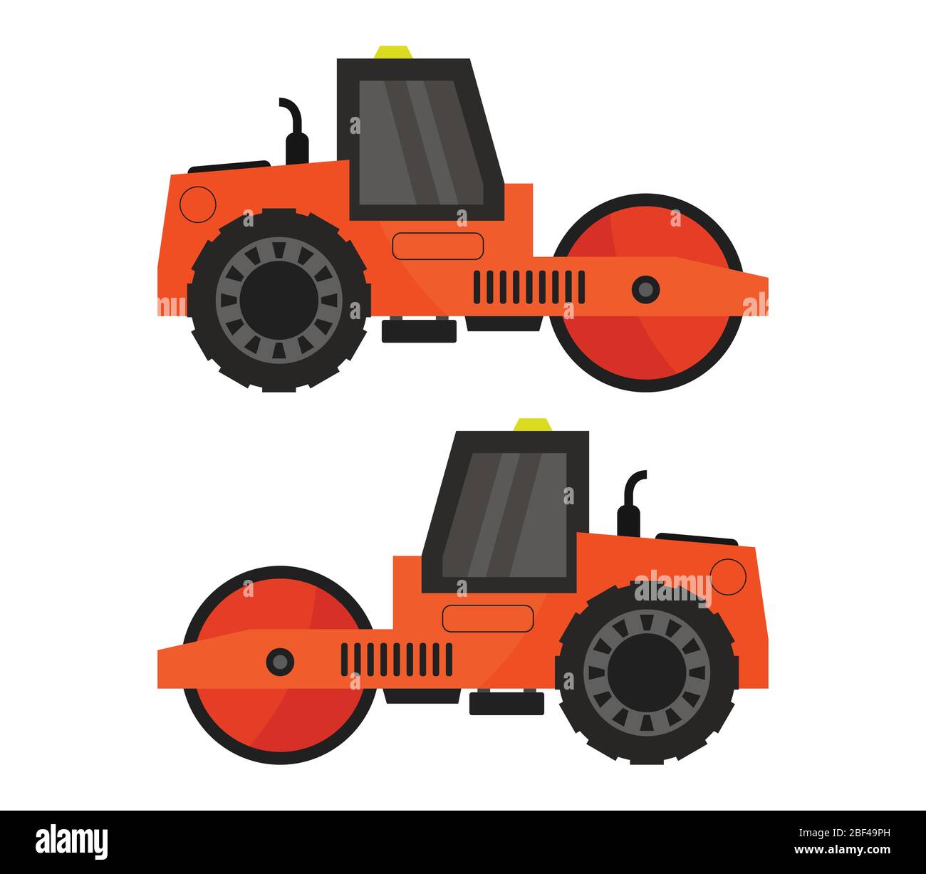 roller icon illustrated in vector on white background Stock Vector
